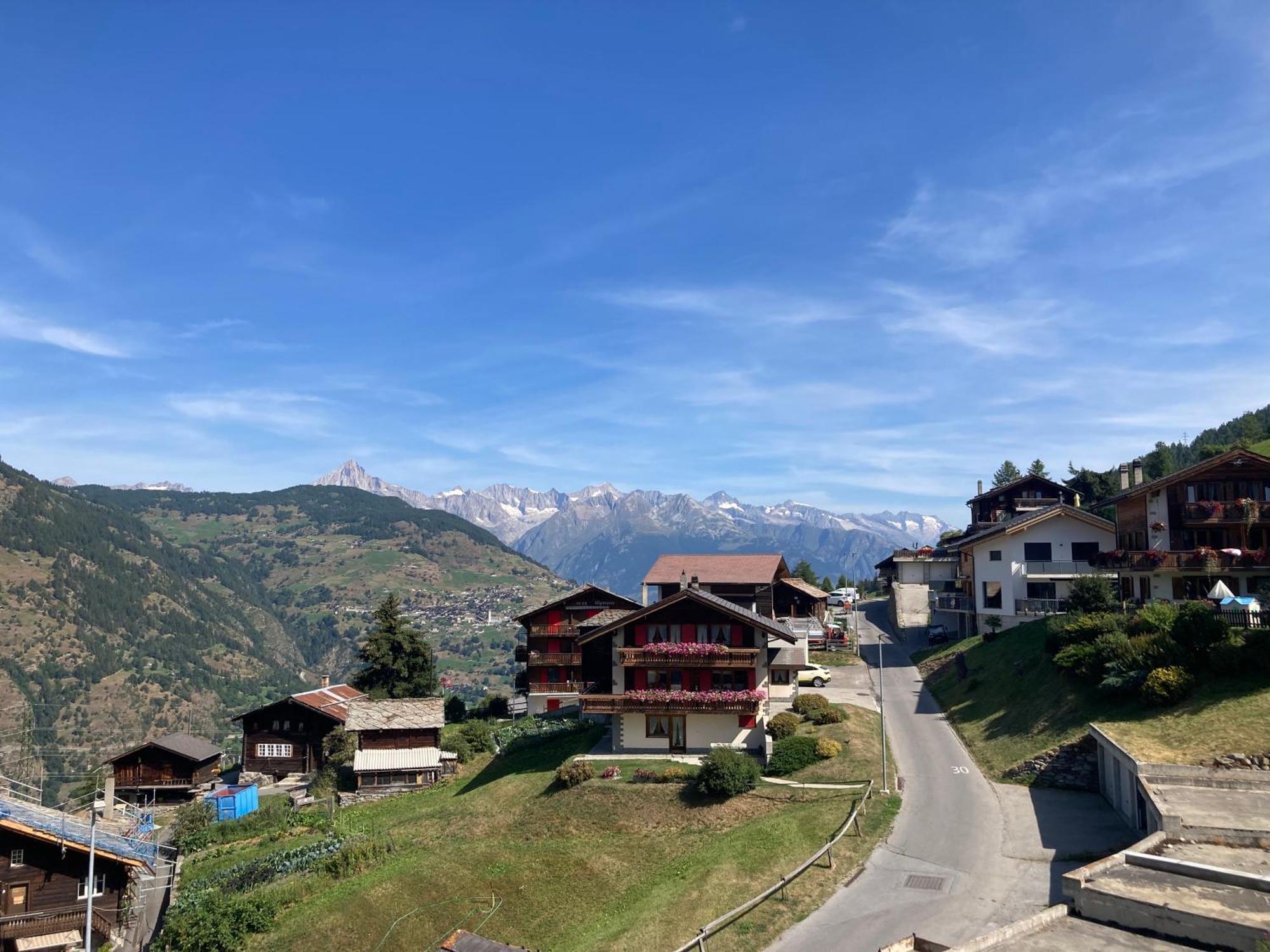 Haus Dorfblick Apartment Grachen Bagian luar foto